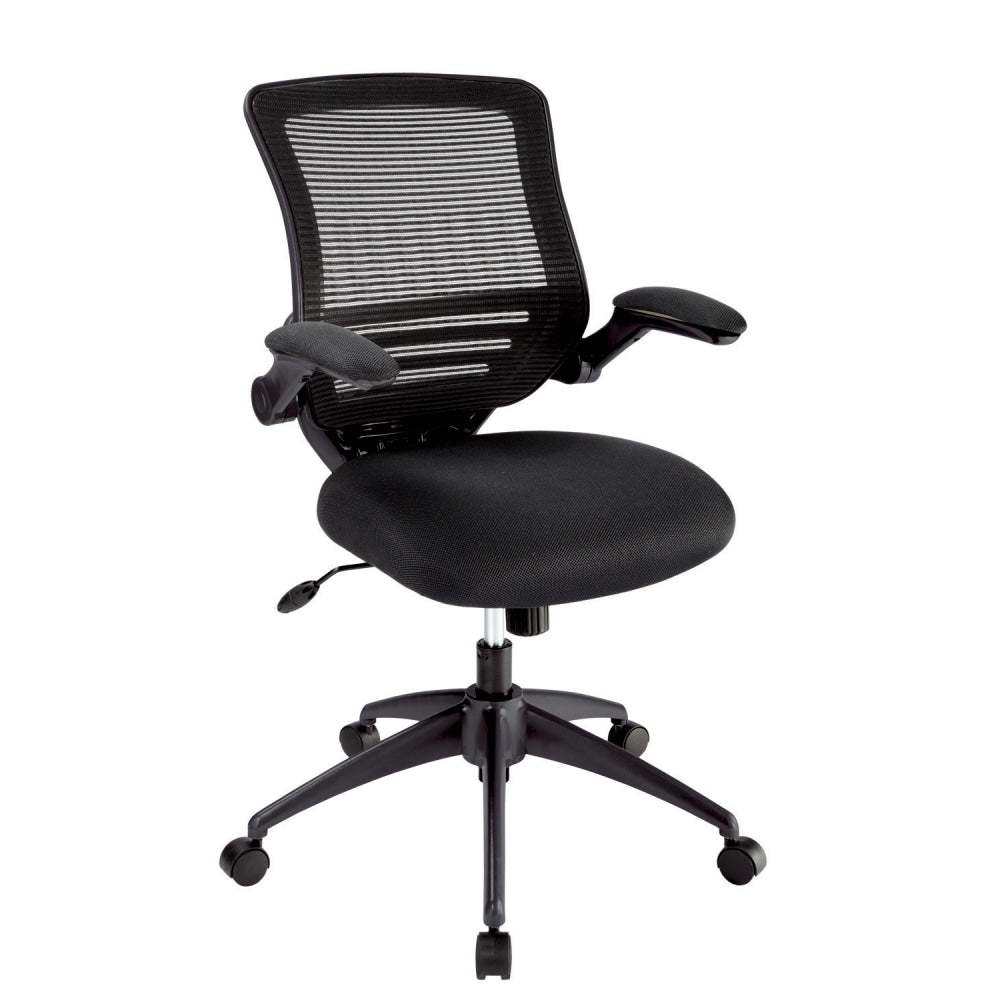 Realspace Calusa Mesh Mid-Back Managers Chair, Black, BIFMA Compliant