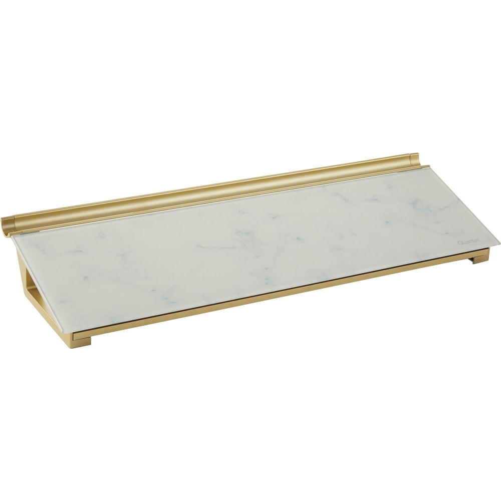 Quartet Glass Unframed Dry-Erase Whiteboard Desktop Computer Pad, 6in x 18in, Marble