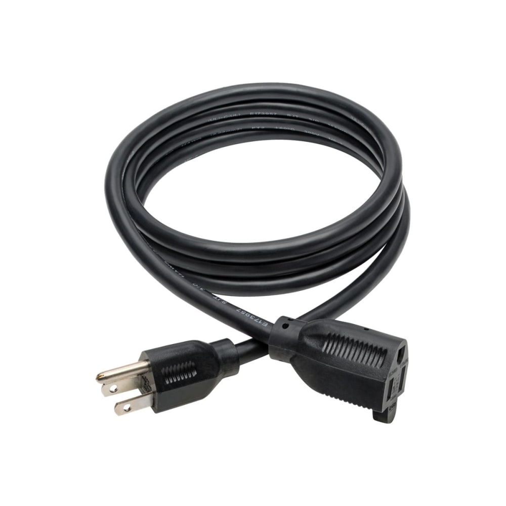 Eaton Tripp Lite Series Power Extension Cord, NEMA 5-15P to NEMA 5-15R - Heavy-Duty, 15A, 120V, 14 AWG, 6 ft. (1.83 m), Black - Power extension cable - NEMA 5-15 (F) to NEMA 5-15P (M) - AC 110 V - 6 ft - black