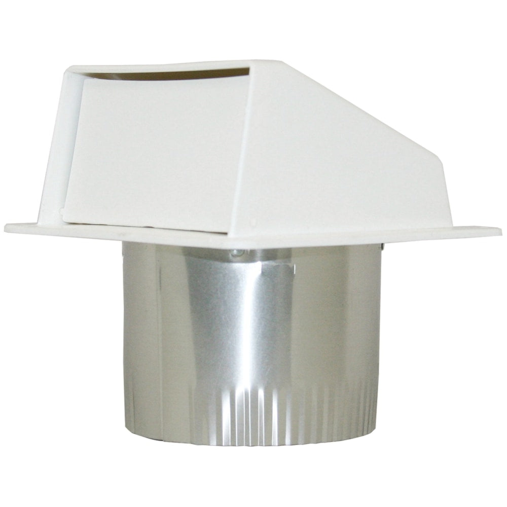 Builders Best PEV802/PEV620 4in Under-Eave Exhaust Vent, White, BDB111804