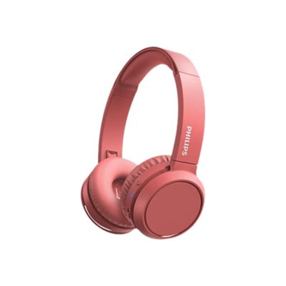 Philips TAH4205RD - Headphones with mic - on-ear - Bluetooth - wireless - noise isolating - red