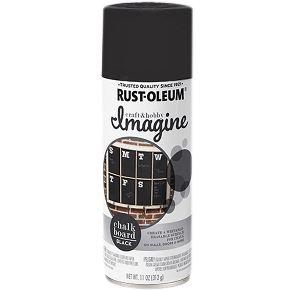 Rust-Oleum Imagine Craft and Hobby Spray Paint, 10 Oz, Chalkboard, Pack Of 4 Cans