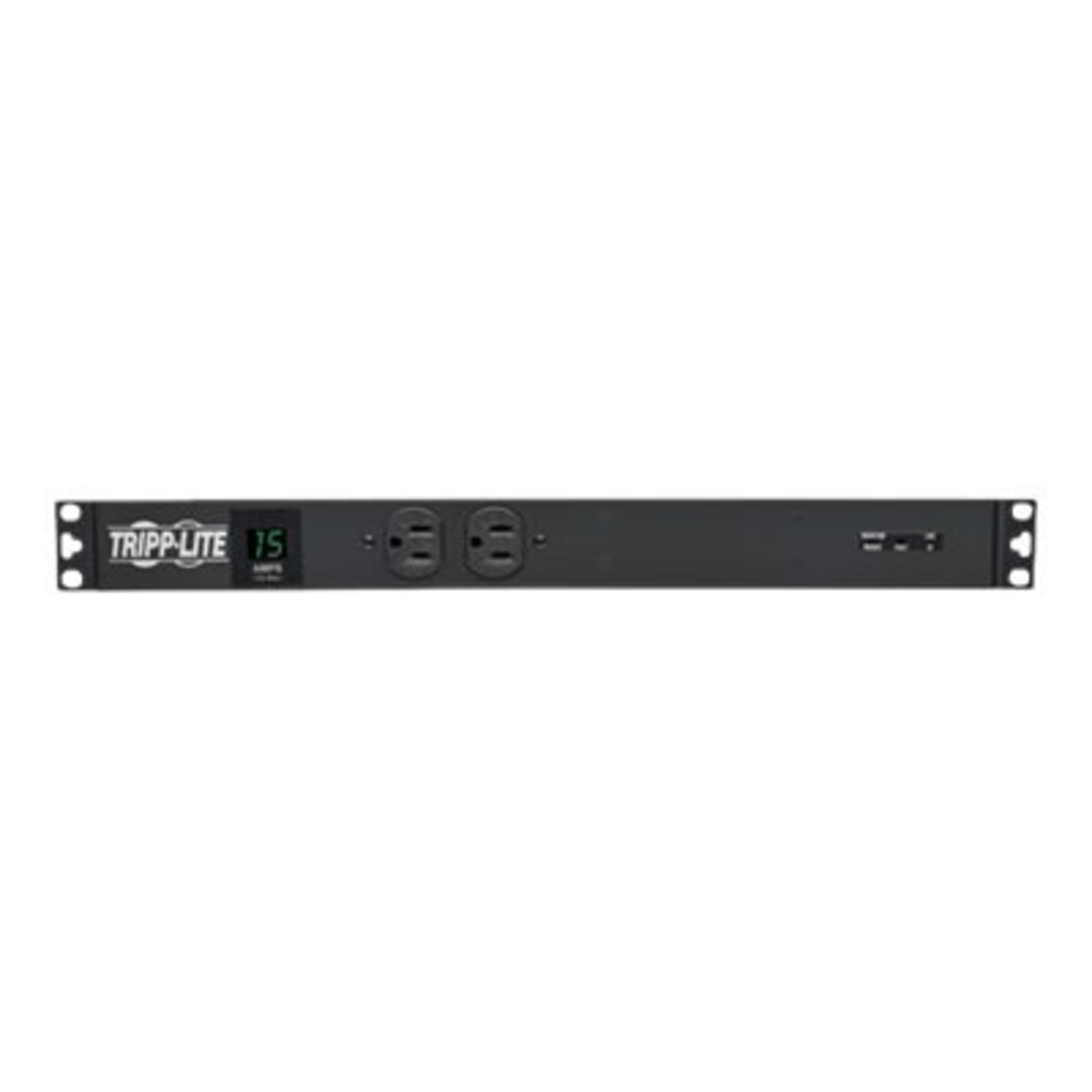 Tripp Lite PDU Metered Isobar Surge 120V 15A 5-15R 14 Outlet 5-15P 1URM - Horizontal rackmount - power distribution unit (rack-mountable) - 15 A - AC 120 V - 1.44 kW - input: NEMA 5-15 - output connectors: 14 - 1U - 15 ft cord