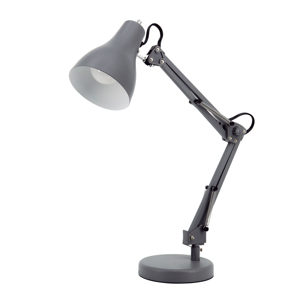 Realspace Trazio LED Architect Task Lamp, 22inH, Gray