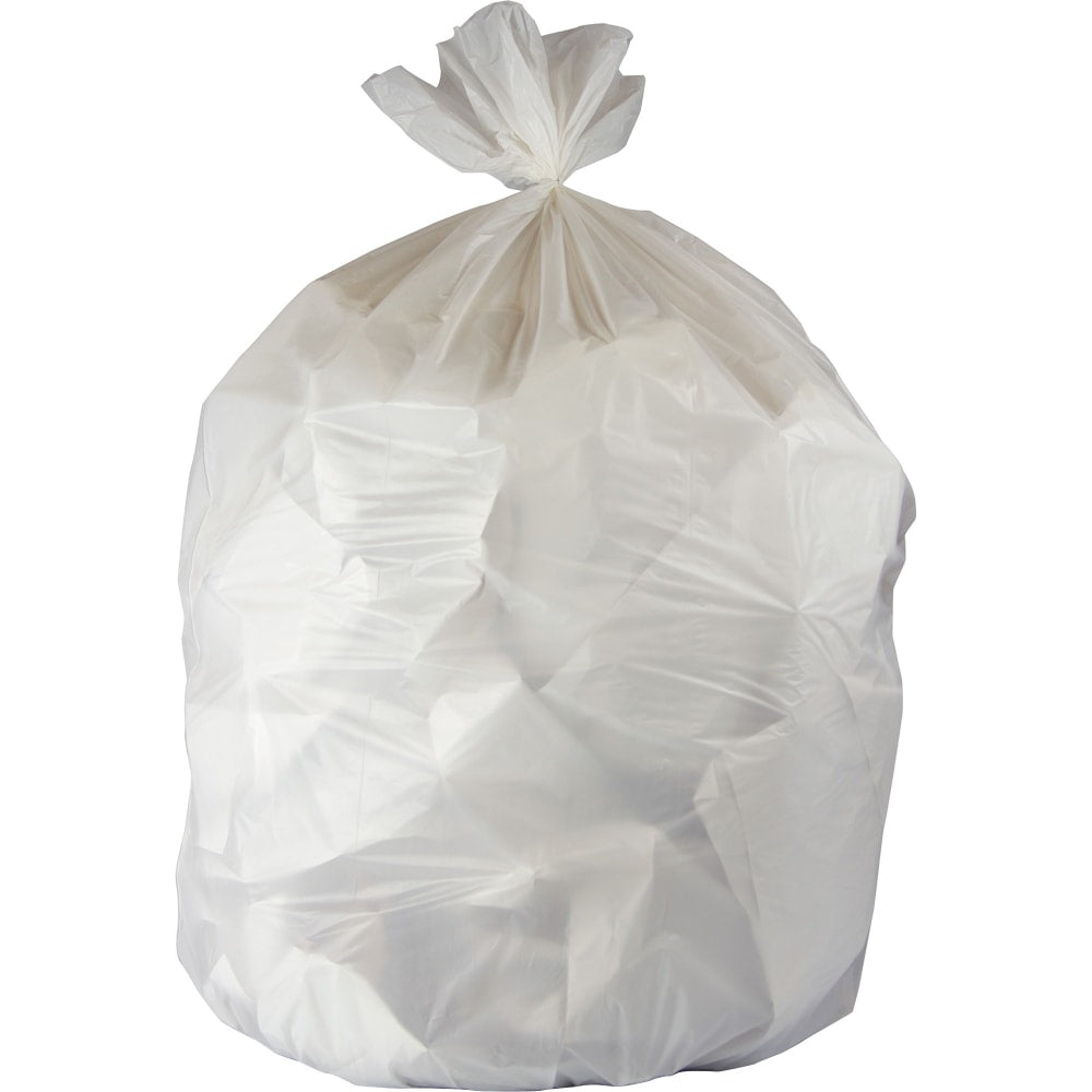 Genuine Joe 16-gallon Linear Low-Density Bags - 16 gal Capacity - 24in Width x 32in Length - 0.40 mil (10 Micron) Thickness - Low Density - White - Resin - 500/Carton - Waste Disposal