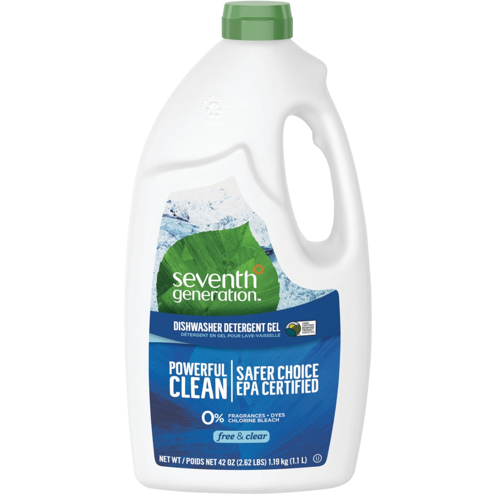 Seventh Generation Natural Automatic Dishwasher Gel, Unscented, 42 Oz, Case Of 6 Bottles
