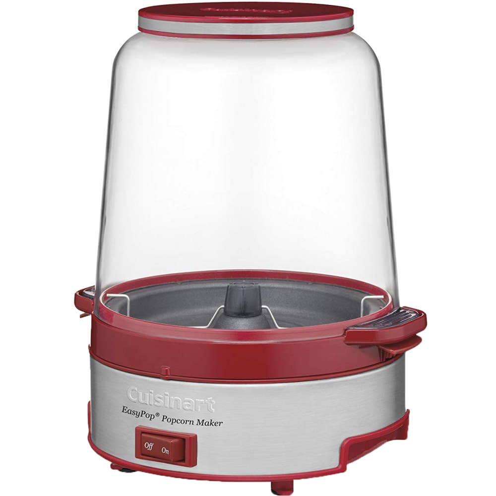 Cuisinart 16-Cup Popcorn Maker, 14-1/4inH x 10-3/4inW x 10-3/4inD, Red/Silver