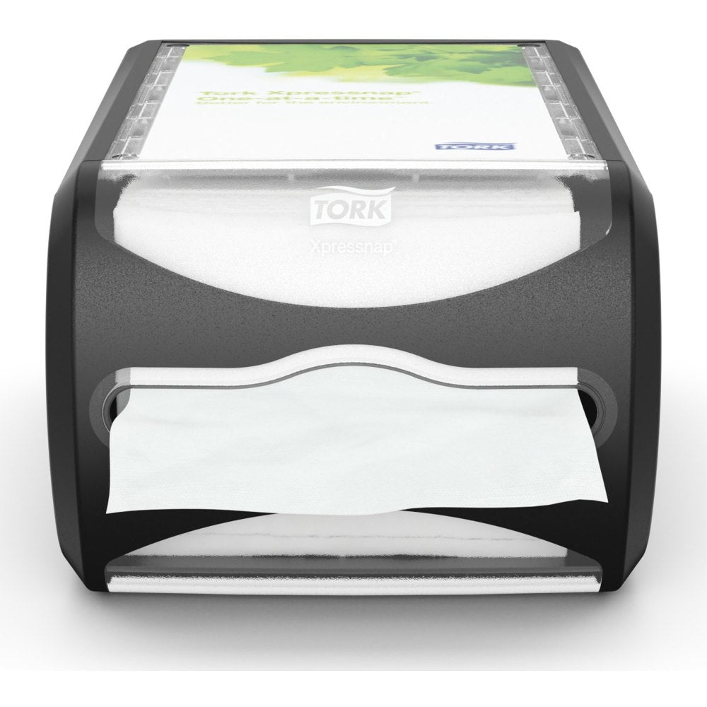 Tork Xpressnap Counter Napkin Dispenser Black N4 - Tork Xpressnap Counter Napkin Dispenser Black N4, Versatile Design, Signature Range, 5.7in x 7.5in x 12.1in , 6432000