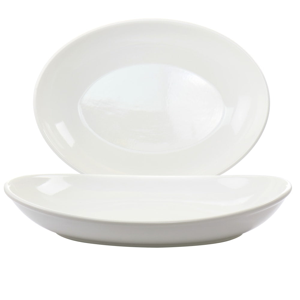 Martha Stewart 2-Piece Platter Set, 16in, Ivory