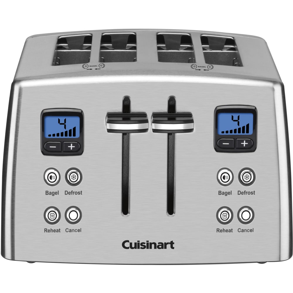 Cuisinart Compact 4-Slice Wide-Slot Toaster, Silver