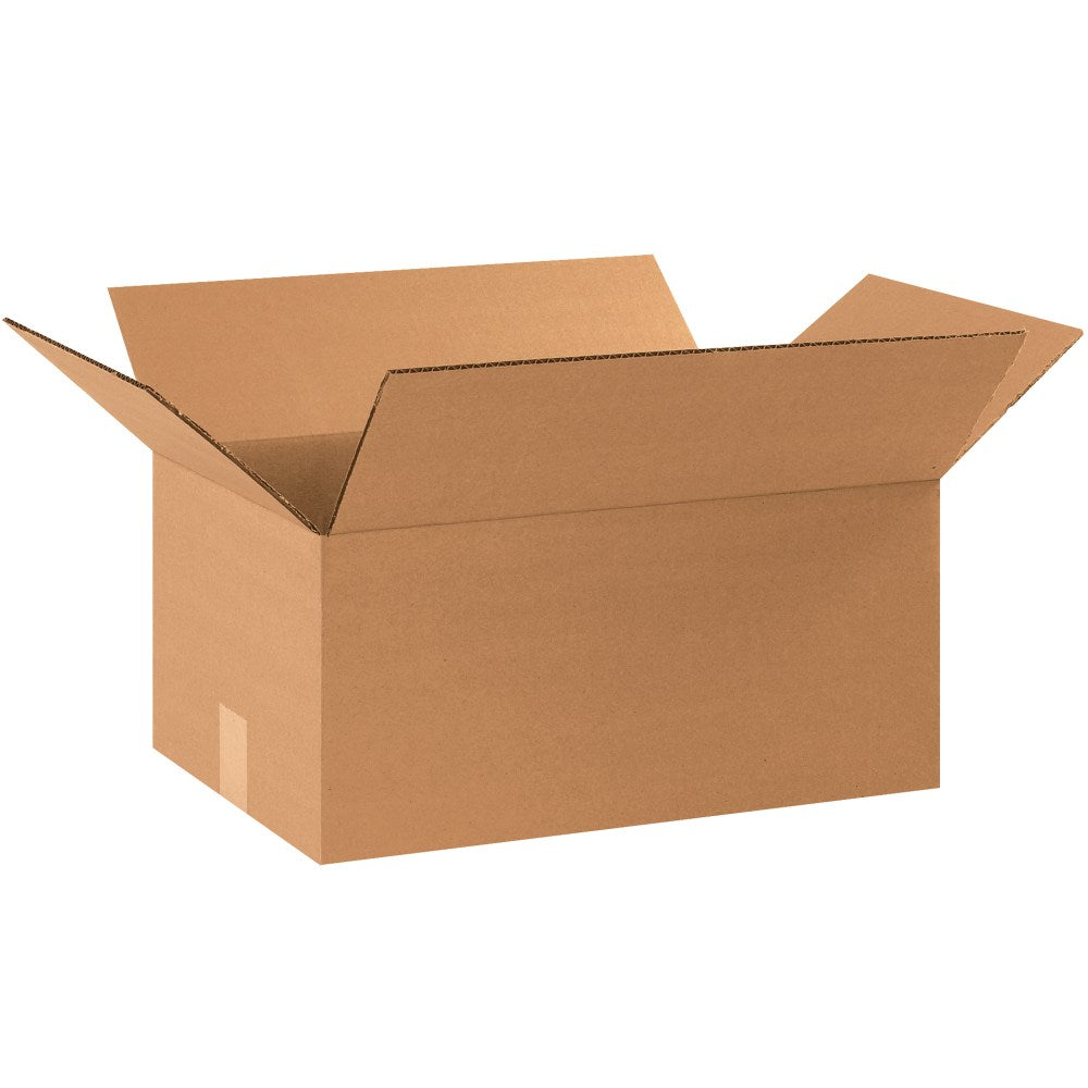 Partners Brand Heavy-Duty Boxes, 12in x 10in x 4in, Kraft, Pack Of 25 Boxes