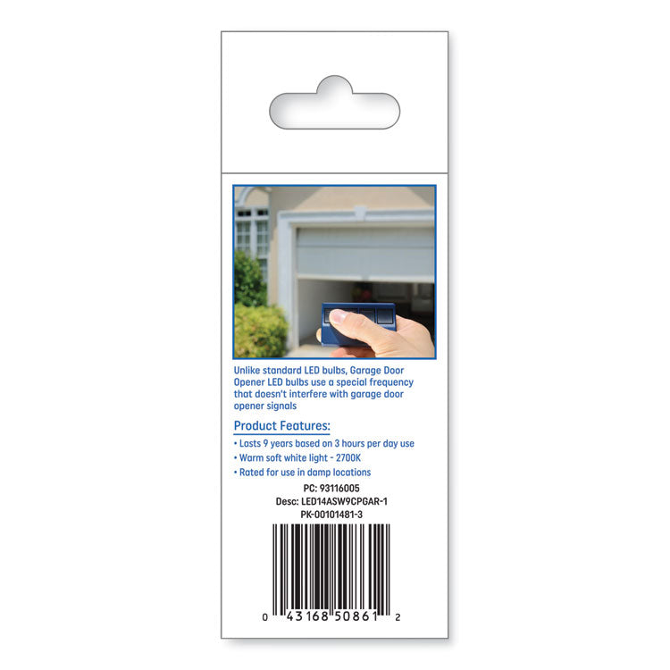 Led Soft White A19 Garage Door Opener Bulb, 14 W