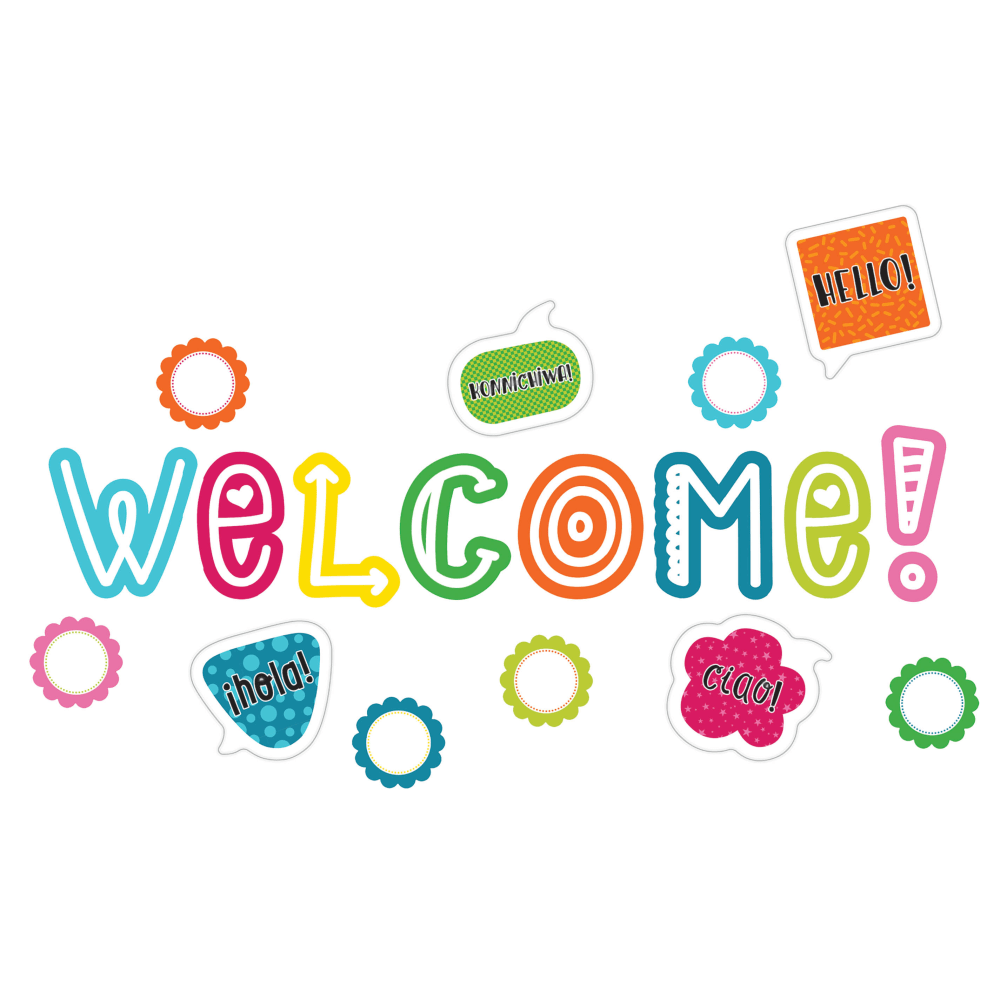 Carson-Dellosa School Pop Welcome Mini Bulletin Board Set, Multicolor, Grades K-5