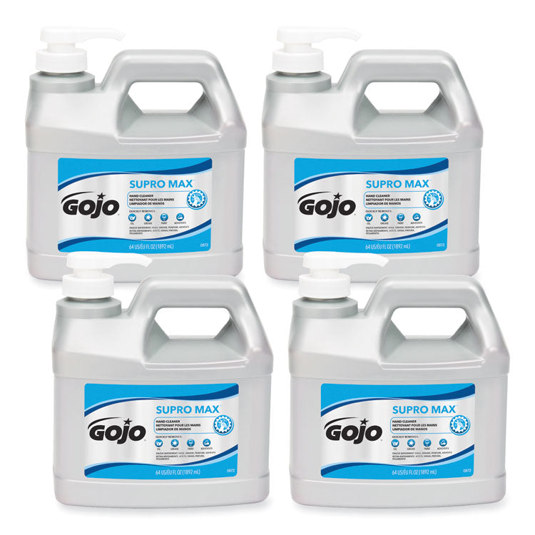 SUPRO MAX Heavy Duty Hand Cleaner, Refill for GOJO PRO TDX 2000 Dispenser, Floral Fragrance, 0.5 gal, 4/Carton