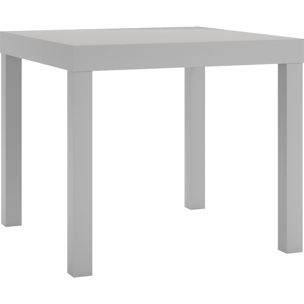 Ameriwood Home Parsons Engineered Wood End Table, 17-1/2inH x 20inW x 20inD, Gray