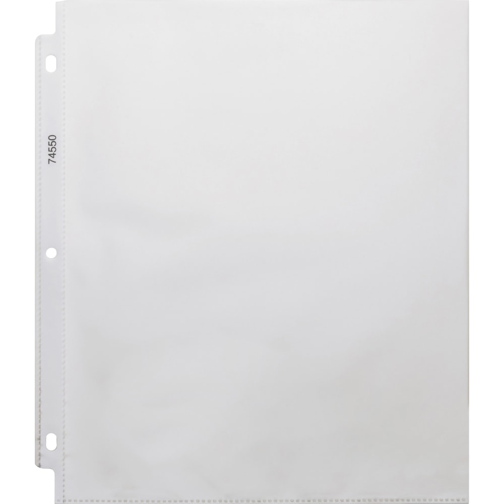 Business Source Top-Loading Sheet Protectors, 8-1/2in x 11in, 3.3-mil, Clear, Box Of 100 Protectors