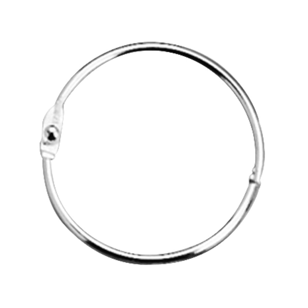 ACCO Loose-Leaf Rings, 2in Diameter, Silver, Box Of 50