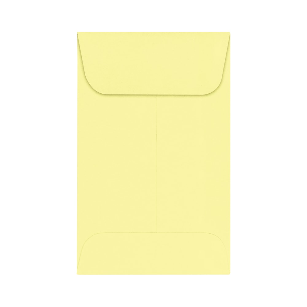 LUX Coin Envelopes, #1, Gummed Seal, Lemonade, Pack Of 1,000