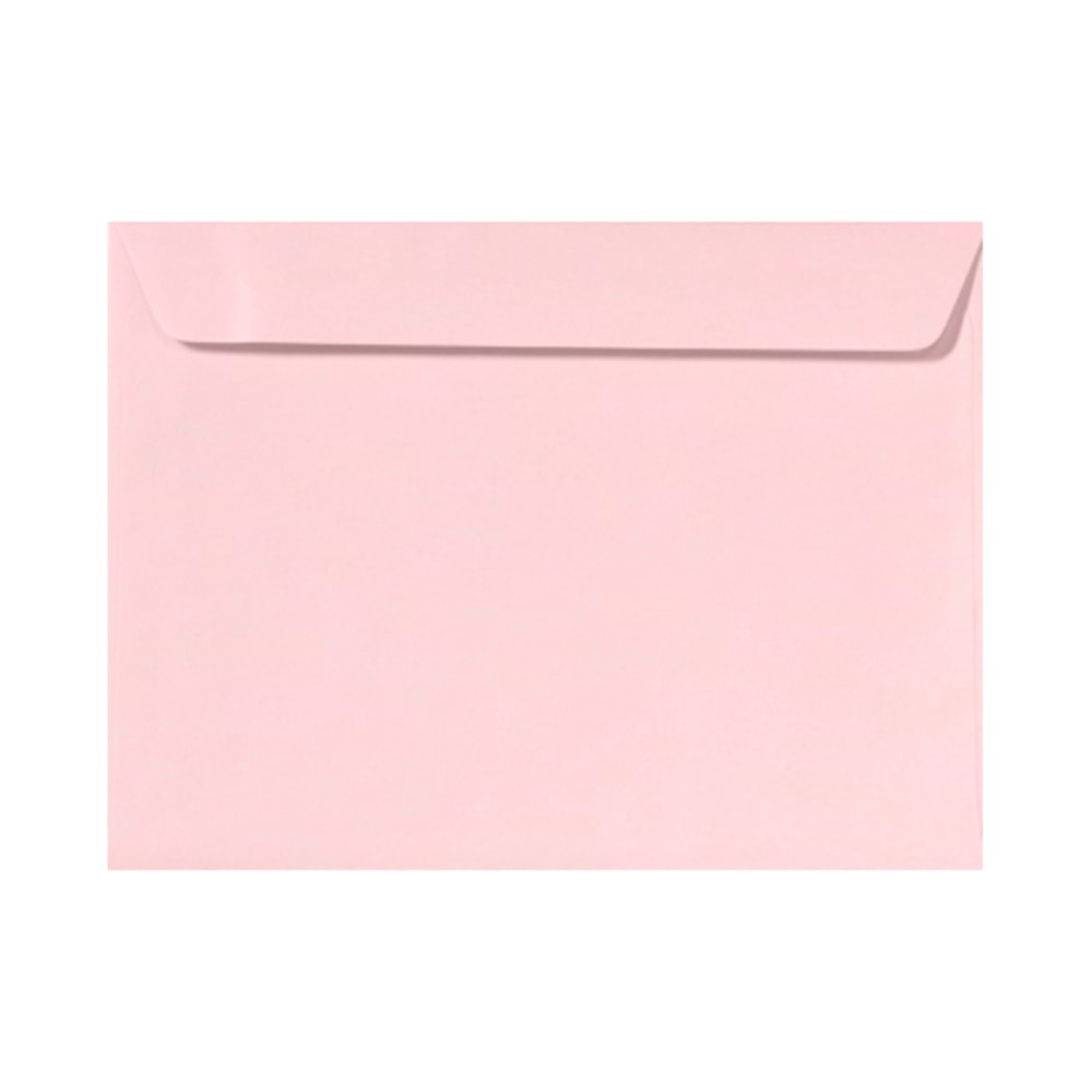 LUX Booklet 9in x 12in Envelopes, Gummed Seal, Candy Pink, Pack Of 50