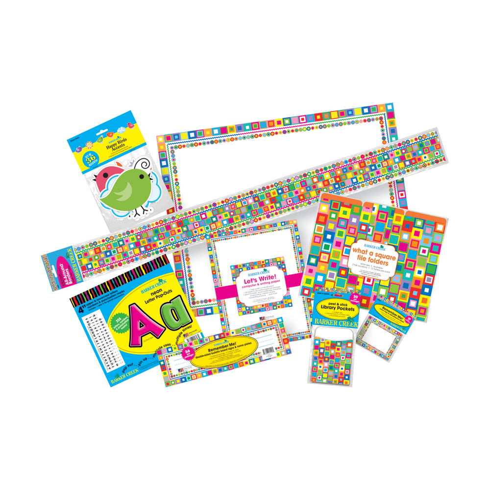 Barker Creek Classroom Decor Set, Modern Elements