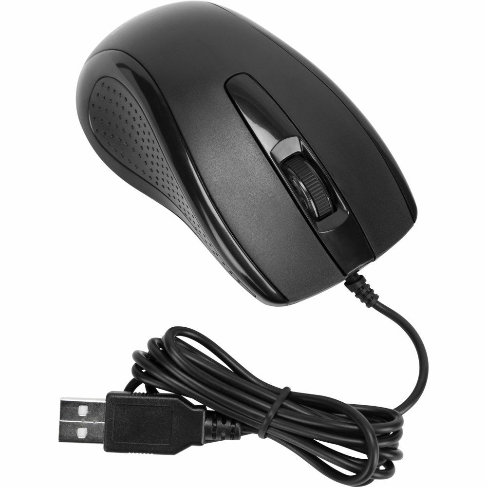 Targus Full-Size Optical Mouse, Matte Black, AMU81USZ