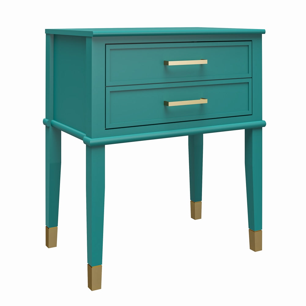 Ameriwood Home Westerleigh End Table, 28inH x 23-5/8inW x 15-5/8inD, Emerald
