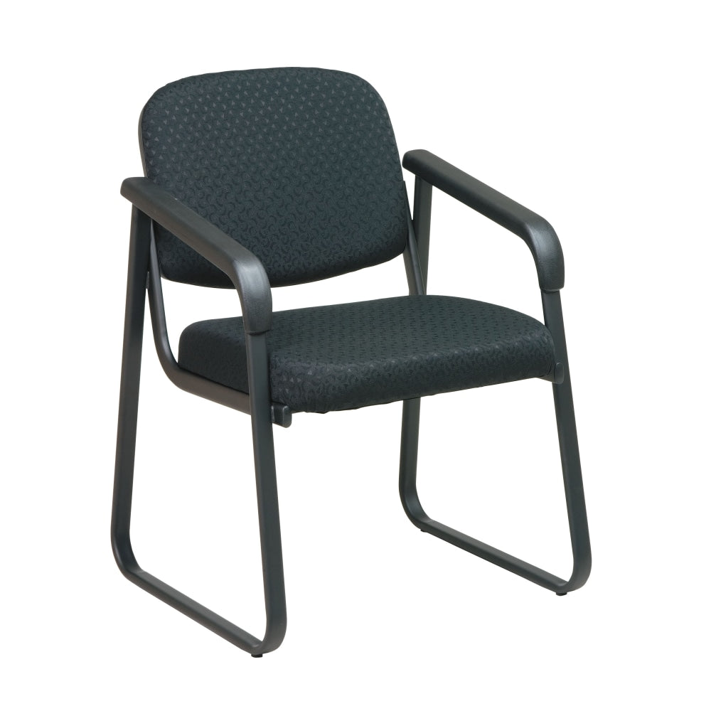 Office Star Work Smart Deluxe Guest Chair, Black