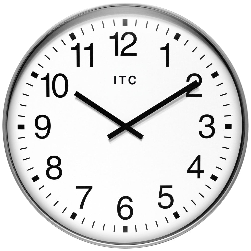 Infinity Instruments Profuse Wall Clock, 19-3/8in, Silver