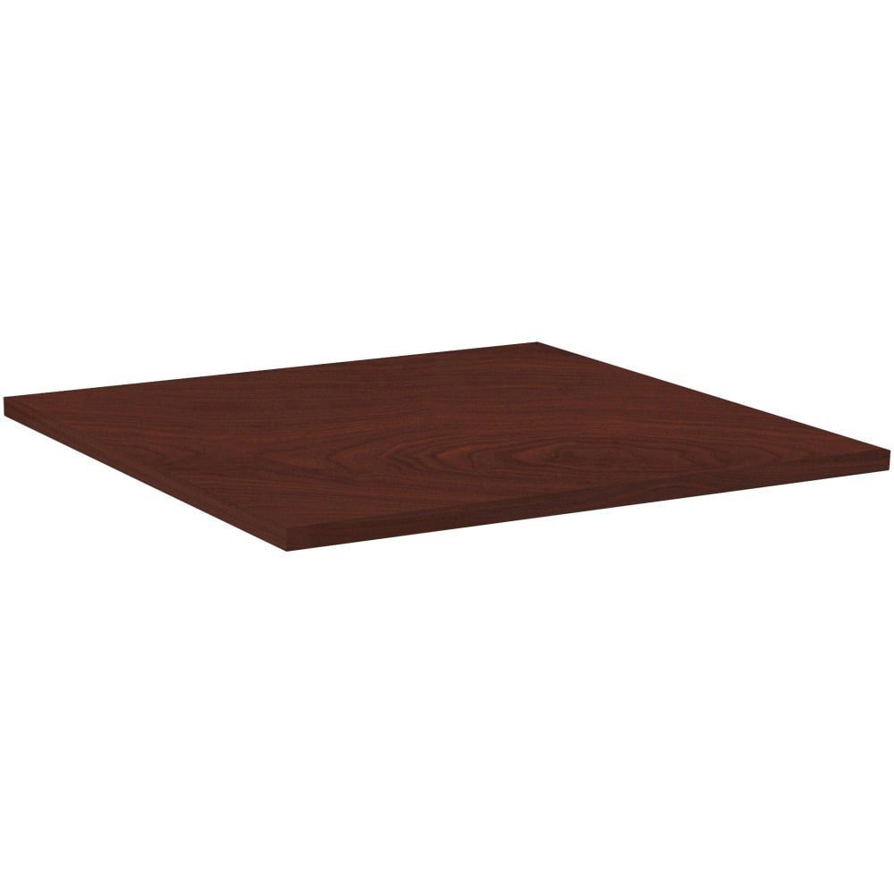 Lorell Hospitality Square Table Top, 36inW, Mahogany