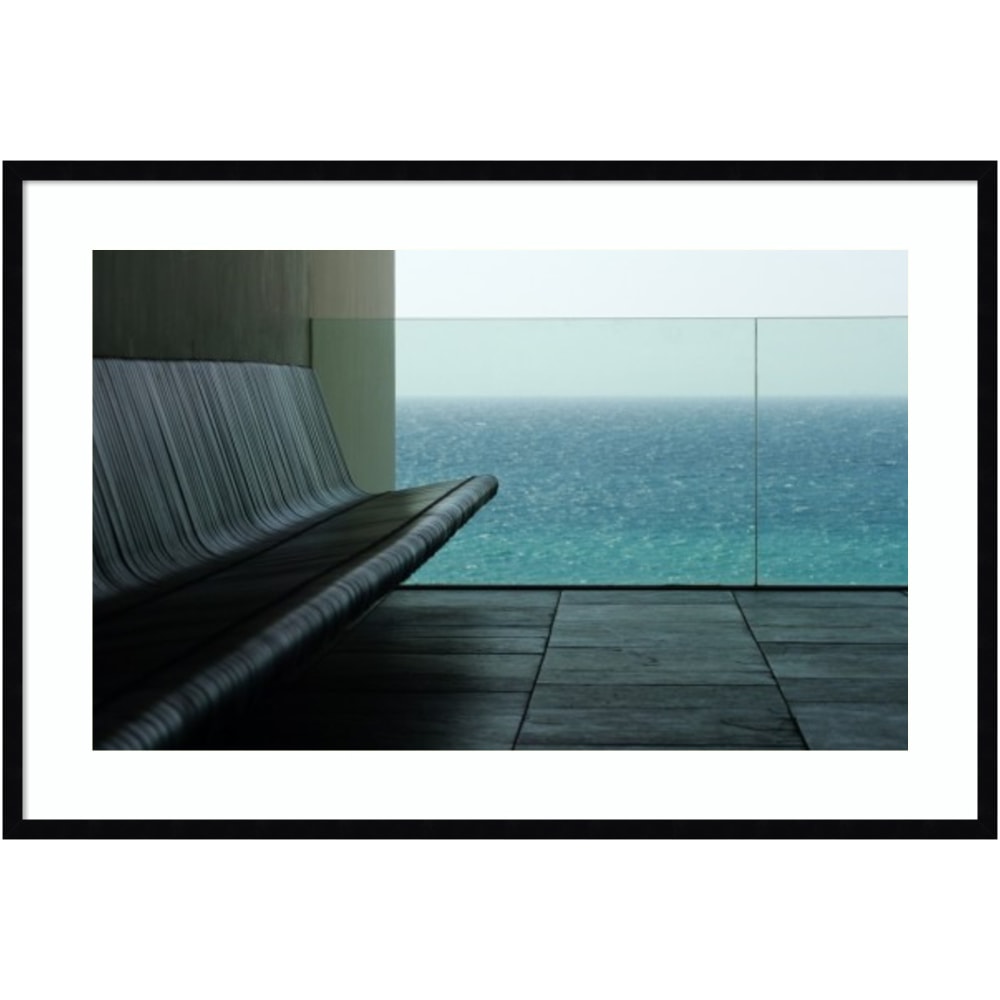 Amanti Art The Sound Of The Sea by Florian Zeidler Wood Framed Wall Art Print, 41inW x 28inH, Black