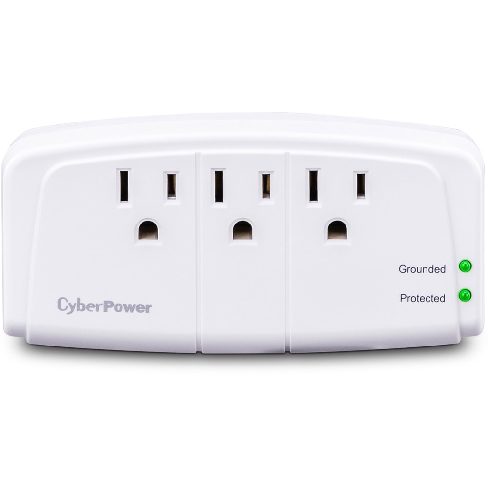CyberPower Essential CSB300W - Surge protector - AC 125 V - output connectors: 3