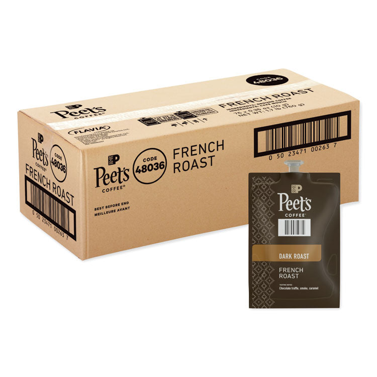 FLAVIA Ground Coffee Freshpacks, French Roast, 76/Carton