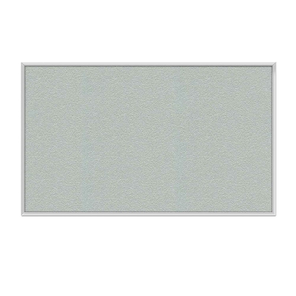 Ghent Aluminum Frame Vinyl Bulletin Board, 18in x 18in, Silver, Satin Frame