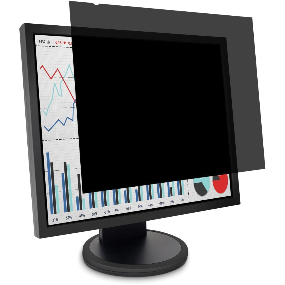 Kensington MagPro 27.0in Monitor Privacy Screen with Magnetic Strip Black - For 27in Widescreen LCD Monitor - 16:9 - Scratch Resistant, Damage Resistant - Anti-glare - 1