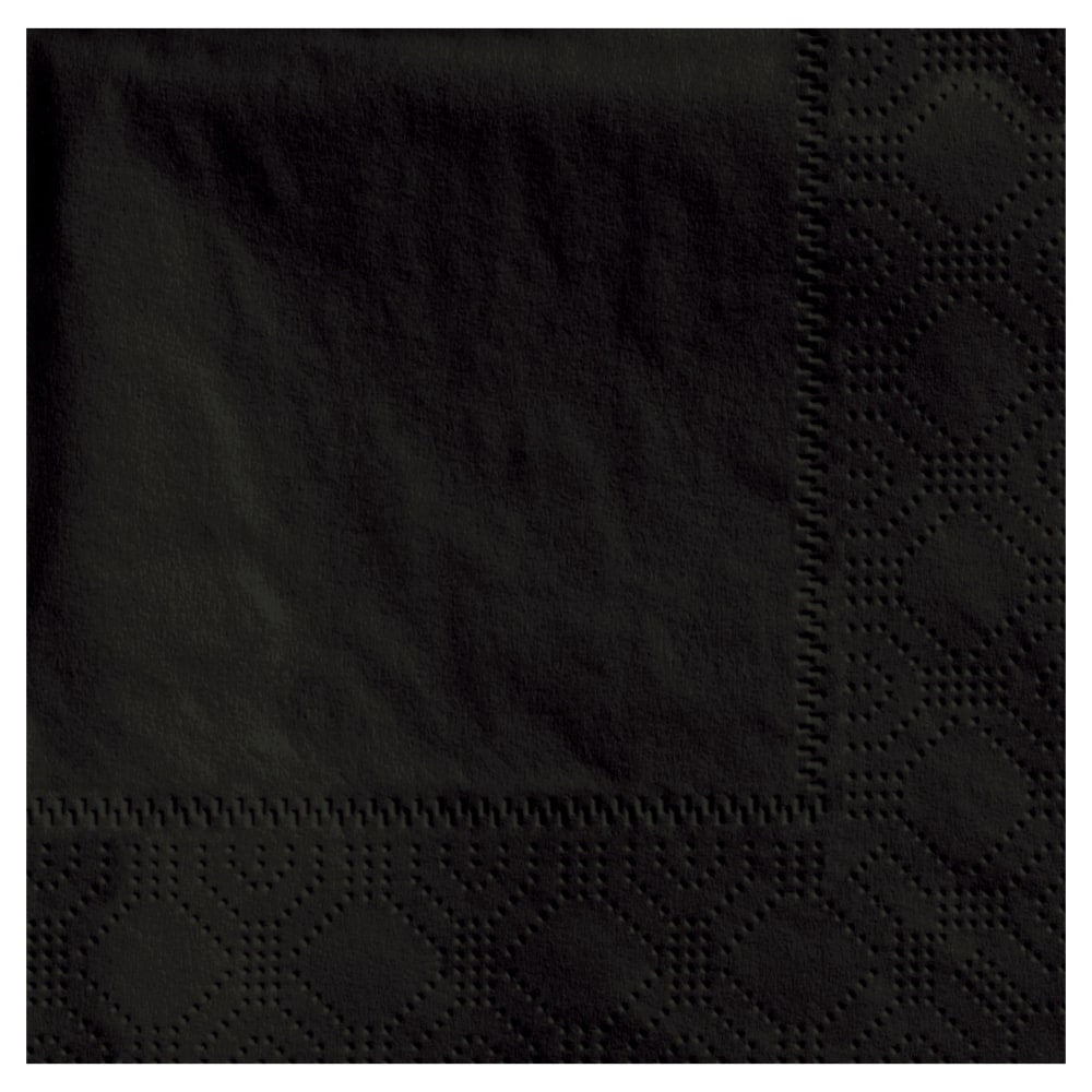 Hoffmaster Napkins, 4-3/4in x 4-3/4in, Black, Case Of 1,000 Napkins