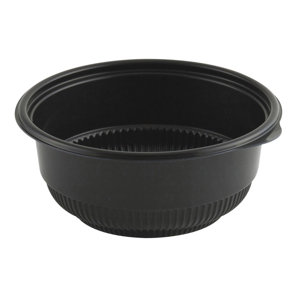 Anchor Packaging MicroRaves Incredi-Bowl Bases, 0.5 Qt, Black, Carton Of 250 Bowls