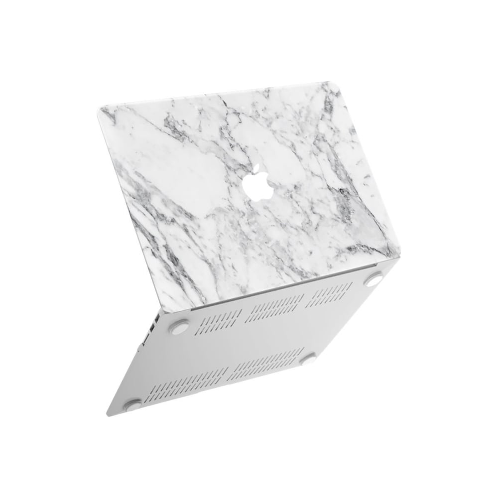 iBenzer Neon Party - Notebook shell case - 13.3in - white marble - for Apple Macbook Air 13.3in (Mid 2009, Late 2010, Mid 2011, Mid 2012, Mid 2013, Early 2014, Early 2015, Mid 2017)