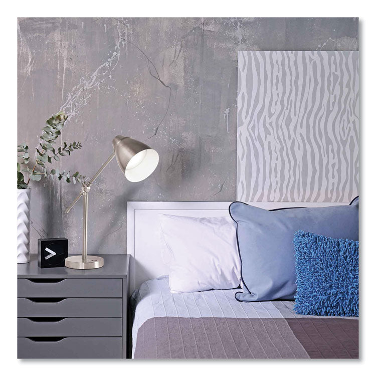 Wellness Series Harmonize LED Desk Lamp, 5" to 19" High, Silver