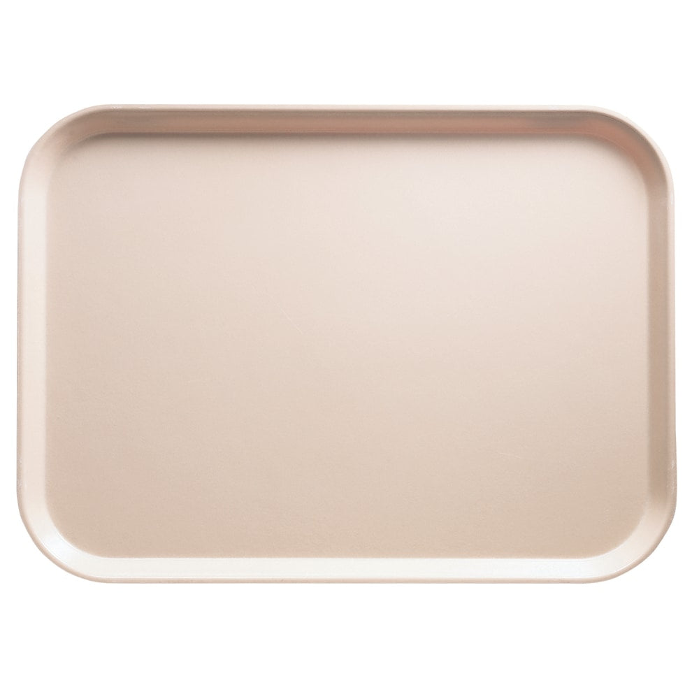 Cambro Camtray Rectangular Serving Trays, 15in x 20-1/4in, Light Peach, Pack Of 12 Trays