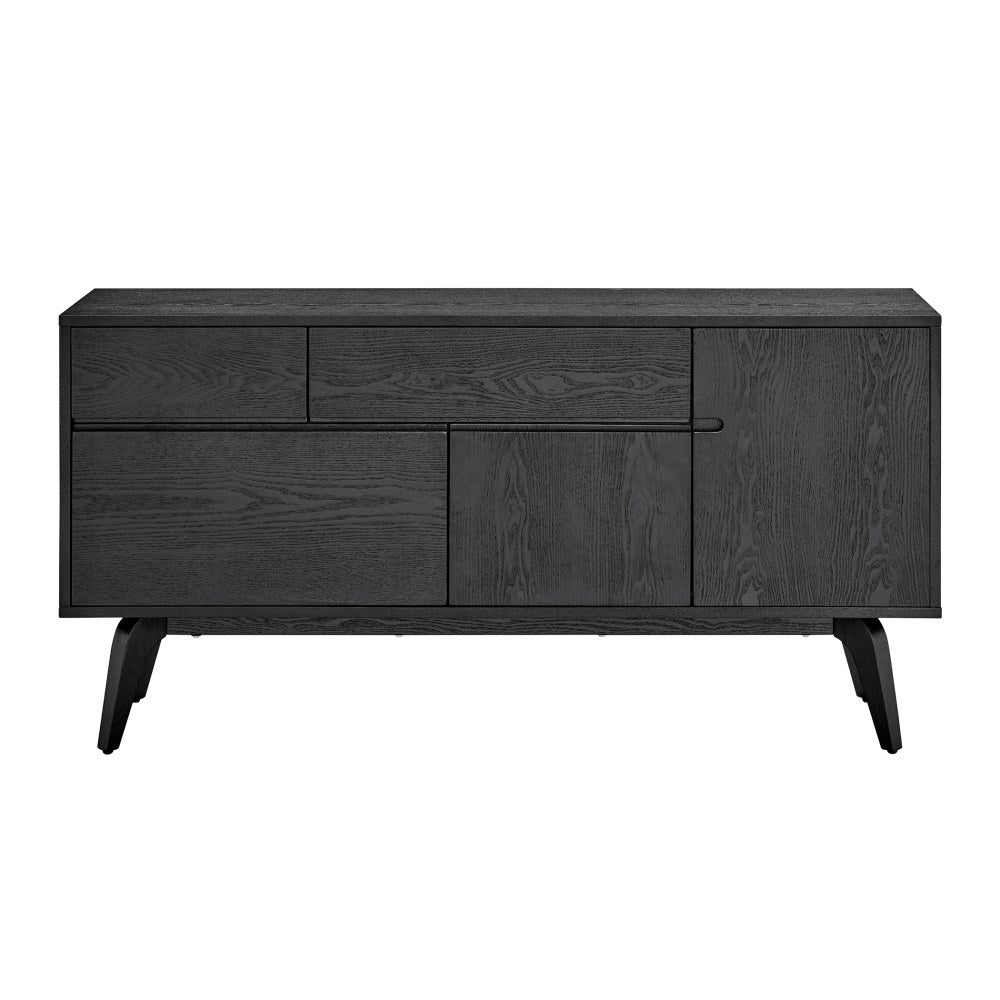 Eurostyle Lawrence 59inW Sideboard, Matte Black
