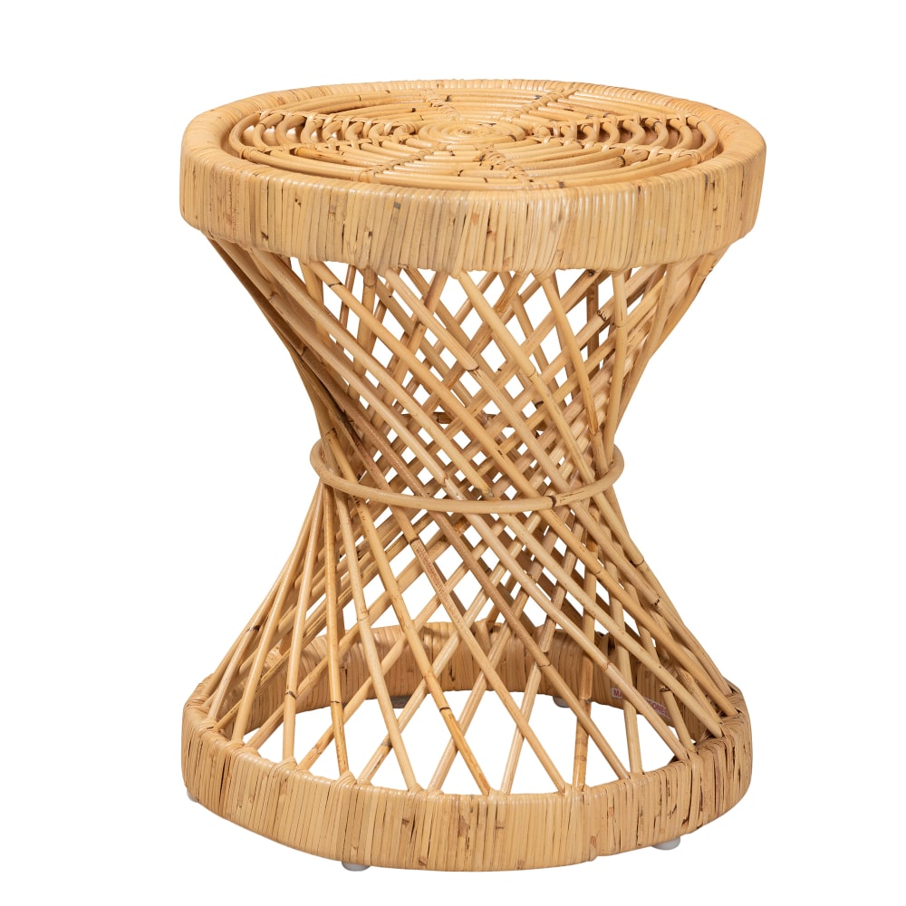 bali & pari Seville Rattan End Table, 18-1/2inH x 15-3/4inW x 15-3/4inD, Natural