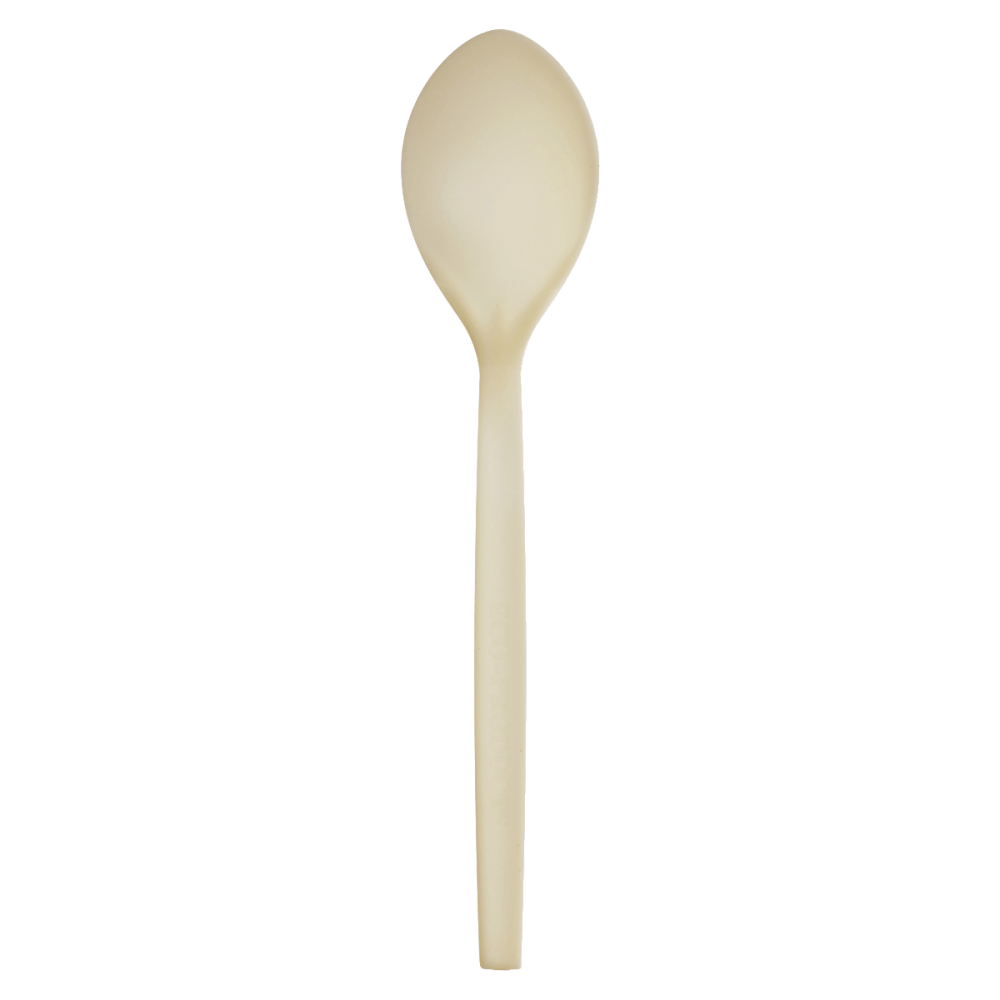 Eco-Products Plant Starch Material Cutlery, Spoons, Beige, Pack Of 50