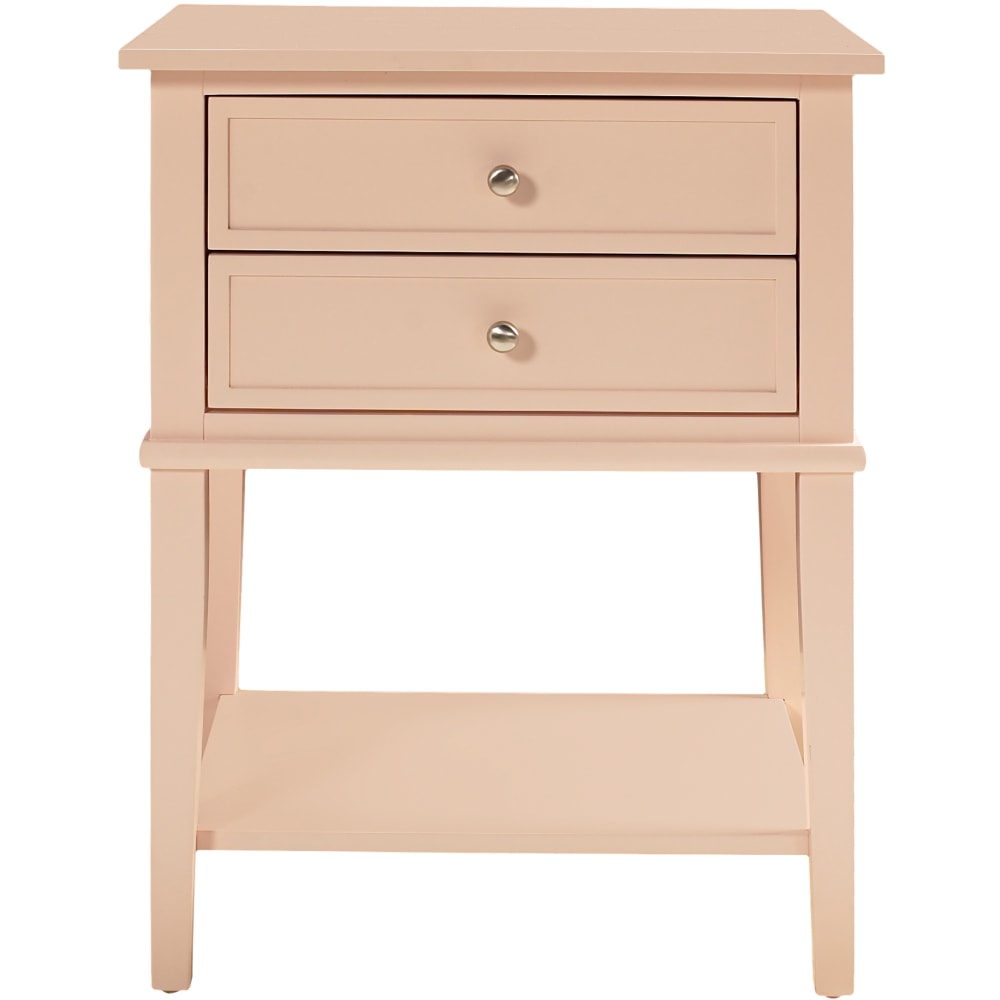 Ameriwood Home Franklin Accent Table, 28inH x 22inW x 15-1/2inD, Pink