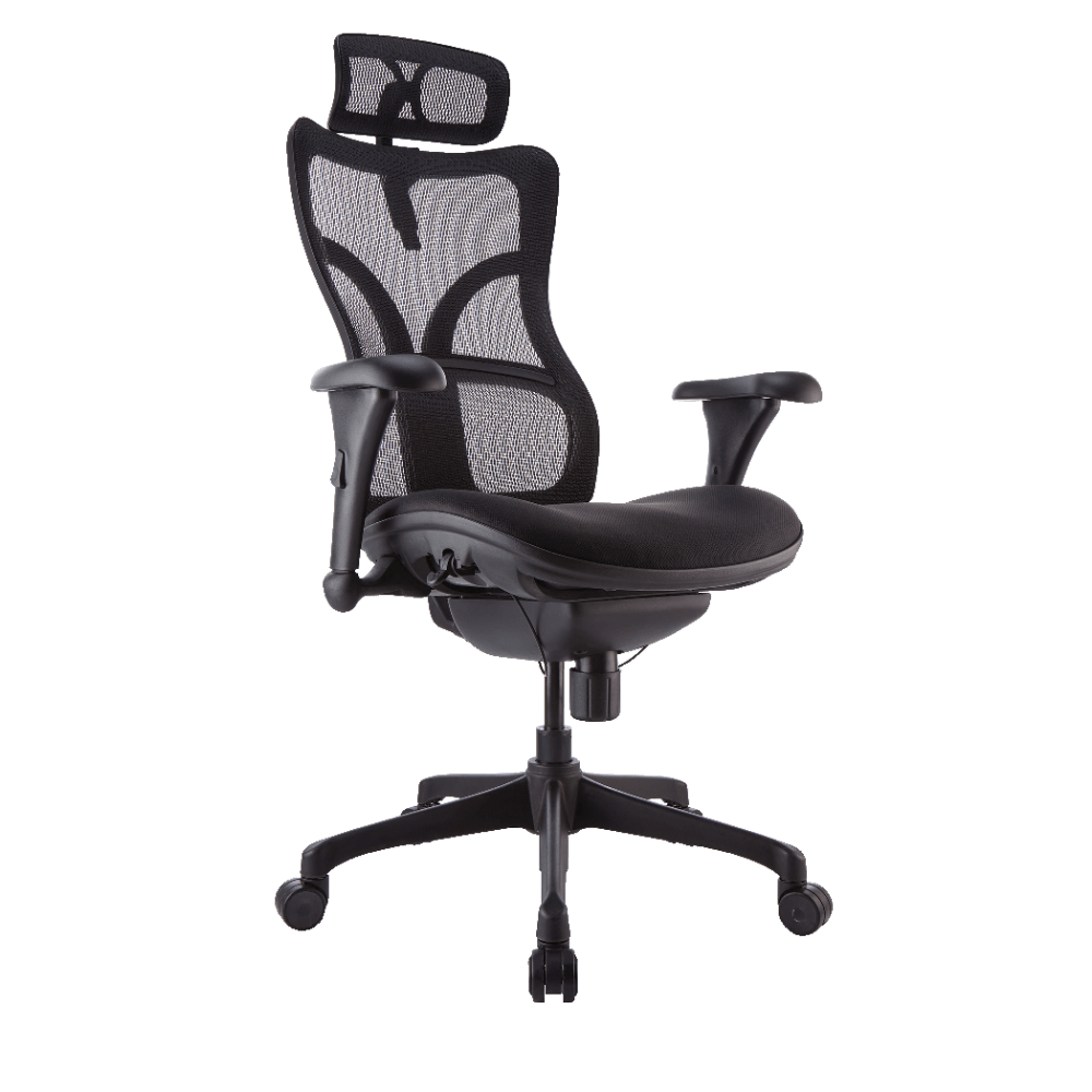 WorkPro Warrior 212 Mesh Executive High-Back Chair, Black