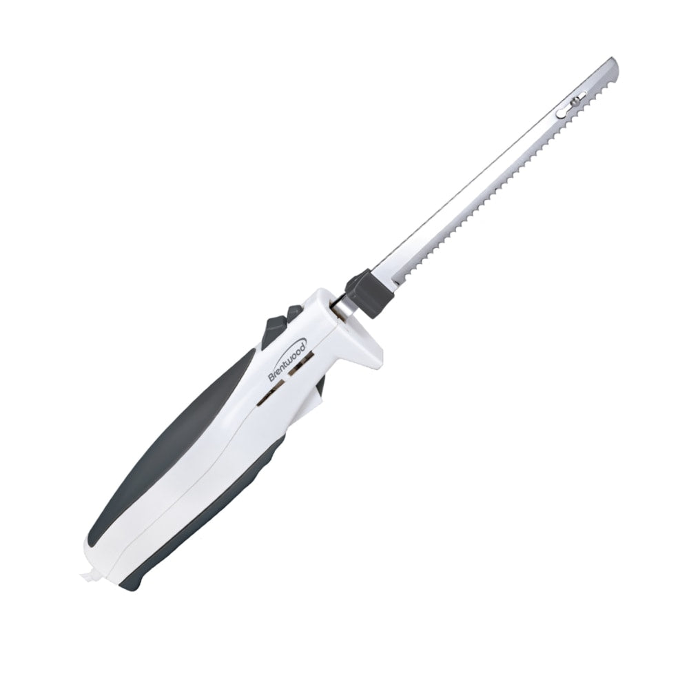 Brentwood Electric Carving Knife, 7-1/2in, White