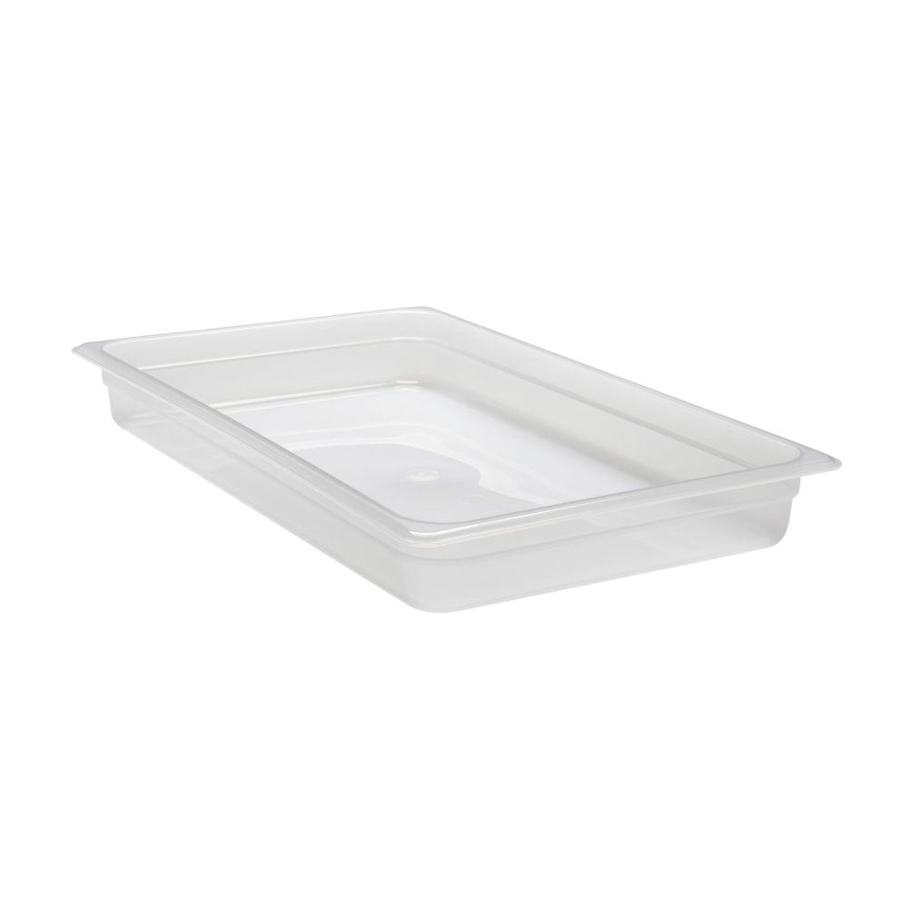 Cambro Translucent GN 1/1 Food Pans, 2-1/2inH x 12-3/4inW x 20-7/8inD, Pack Of 6 Containers