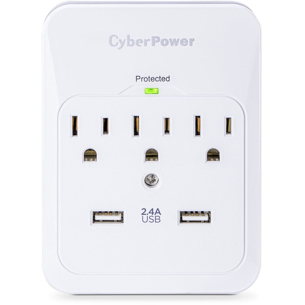 CyberPower Professional Series CSP300WUR1 - Surge protector - AC 125 V - output connectors: 3