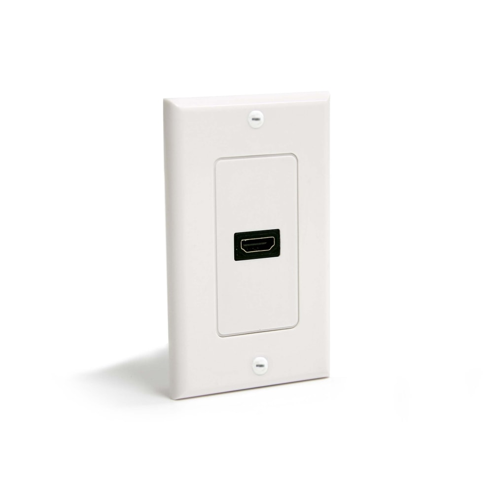 StarTech.com Single Outlet Female HDMI Wall Plate White - 1-gang - HDMI Digital Audio/Video - White