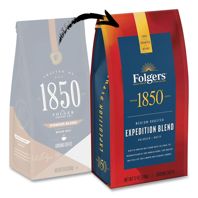 Coffee, Expedition Blend, Medium Roast, Ground, 12 oz Bag