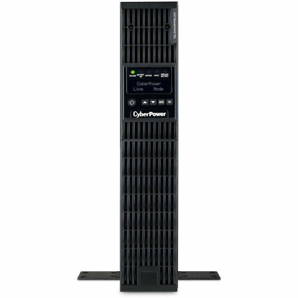 CyberPower OL3000RTXL2U Smart App Online UPS Systems - 3000VA/2700W, 100 - 125 VAC, NEMA L5-30P, 2U, Rack / Tower, Sine Wave, 7 Outlets, LCD, PowerPanel Business, $400000 CEG, 3YR Warranty